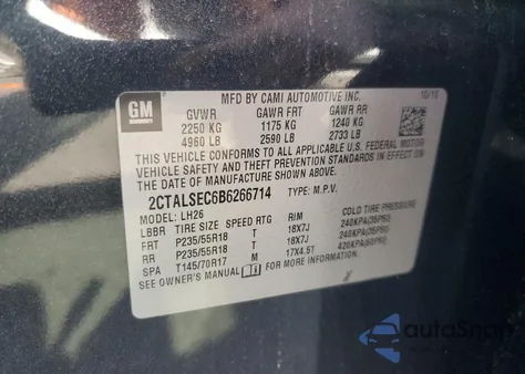 2011 GMC Terrain Sle z USA, uszkodzony, nr VIN 2CTALSEC6B6266714